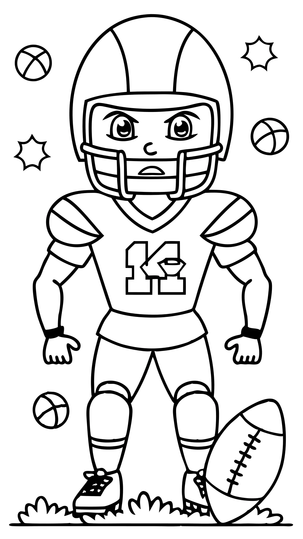 free coloring pages football